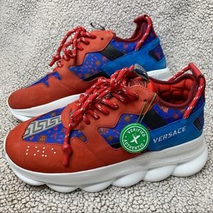 Mens Red Versace Shoes 